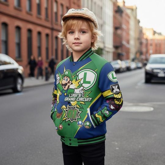 Super Mario Luigi Baseball Jacket Epic Universe Mario Baseball Jersey Mario Galaxy Movie Shirt Disneyland Mario Group Matching Shirt