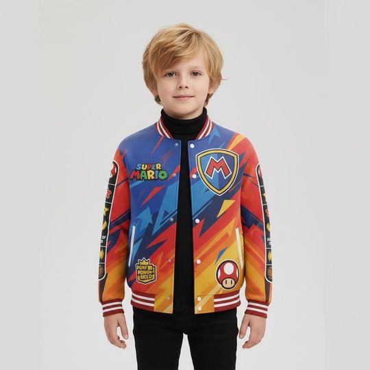 Discover Super Mario Baseball Jacket Mario Galaxy Movie Tee Mario Luigi Princess Peach Shirt Epic Universal Family Tee Disneyland Group Matching Tee