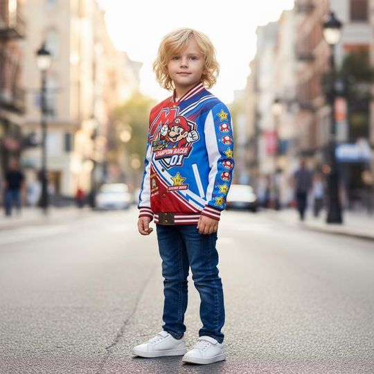 Donkey Kong Mario Baseball Jacket Super Mario Baseball Jersey Disneyland Mario Galaxy Movie Shirt Epic Universe Family Matching Tee