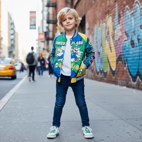 Luigi Super Mario Baseball Jacket Disneyland Luigi Baseball Jersey Mario Galaxy Movie Shirt Mario Family Group Jacket Epic Universe Shirt