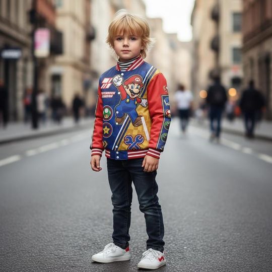 Discover Disneyland Super Mario Baseball Jersey, Super Mario Bowser Baseball Jacket, Mario Galaxy Movie Tee, Epic Universe Family Matching Shirt