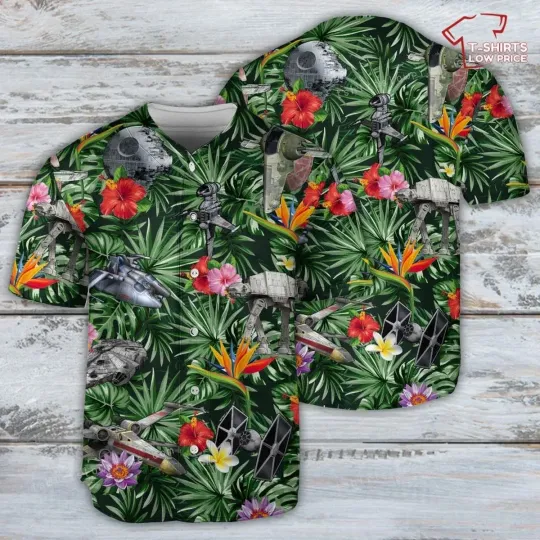 Discover Star Wars Space Ships Tropical Forest Baseball Jersey For Men And Women