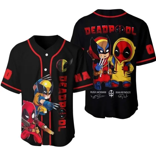 Discover Mens Disney Marvel Deadpool Baseball Jersey