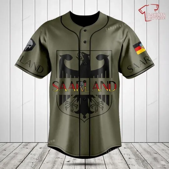 Custom Germany Saarland Baseball Jersey For Fan