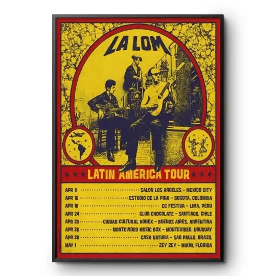 Discover La Lom Latin America Tour 2026 Mexico City Poster