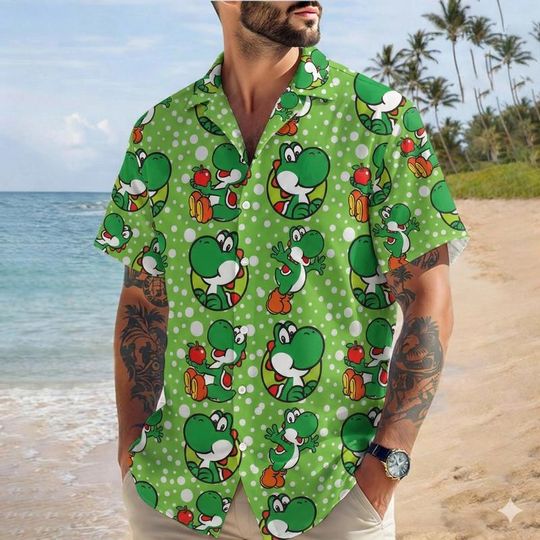 Super Mario Hawaiian Shirt Mario Luigi Hawaiian Shirt Mario Galaxy Movie Tee Epic Universal Shirt Disneyland Summer Vacation Trip Shirt 22