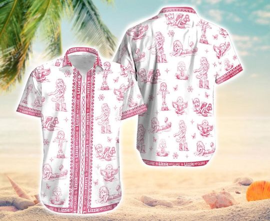 Discover Disneyland Lizzie McGuire Hawaiian Shirt, Disneyland Vacation, DisneyGirls Trip Shirt, DisneyWorld 2026 Shirt, 2000s Lizzie Nostalgia Shirt