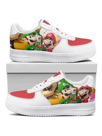 Discover Super Mario, Luigi sneakers, shoes for kids, men, women