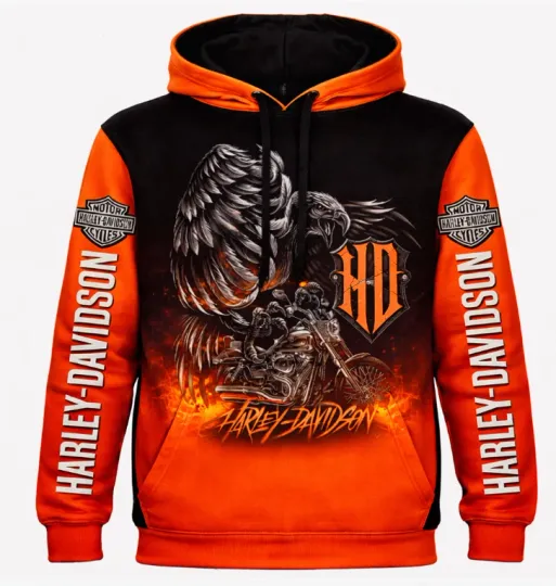 Discover Personalized Harley Racing Davidson 3D Hoodie , Unisex Adults S-5XL