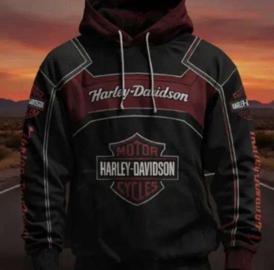 Discover Personalized Harley Racing Davidson 3D Hoodie , Unisex Adults