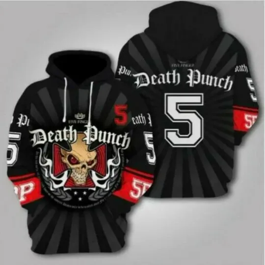 Discover Hot Five Finger Death Punch 3D Printed Lightweight Hoodie Shirt Unisex S-5XL