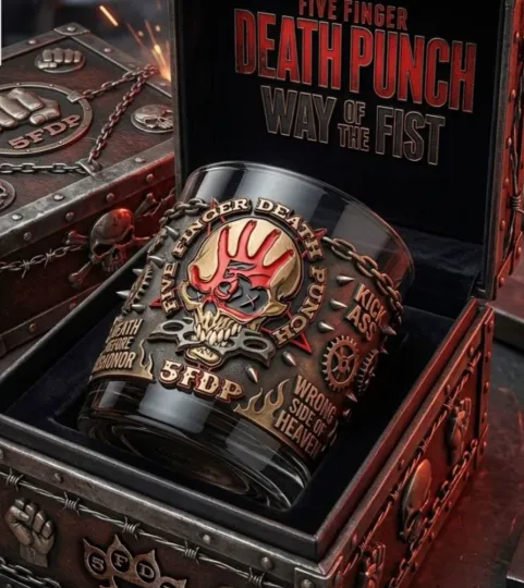Discover Finger Death Punch Kick Ass Whiskey Glass