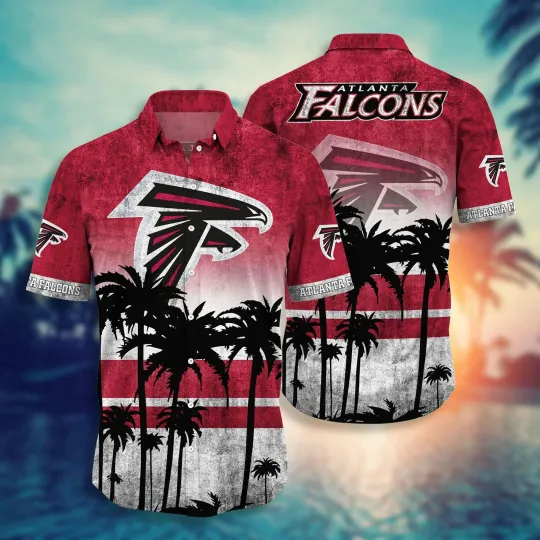 Atlanta Falcons Tropical Horizon Hawaiian, Gift For Friends