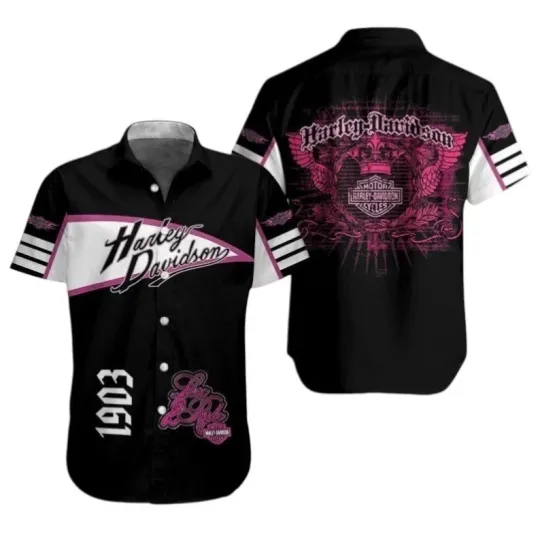 Discover Racing Motorcycle Hawaiian Shirt Custom Name Biker Button Up