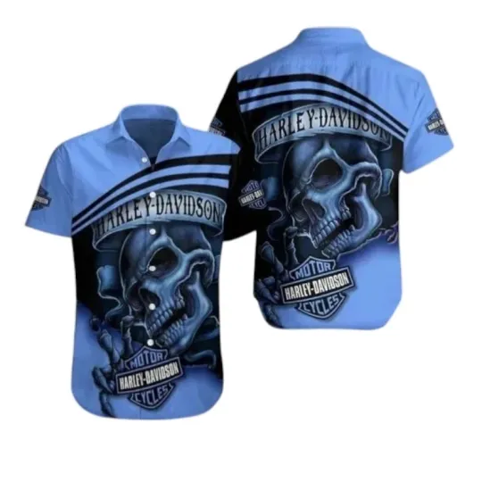 Discover Motor Racing Biker Hawaiian Shirt Casual Button Down S-4XL