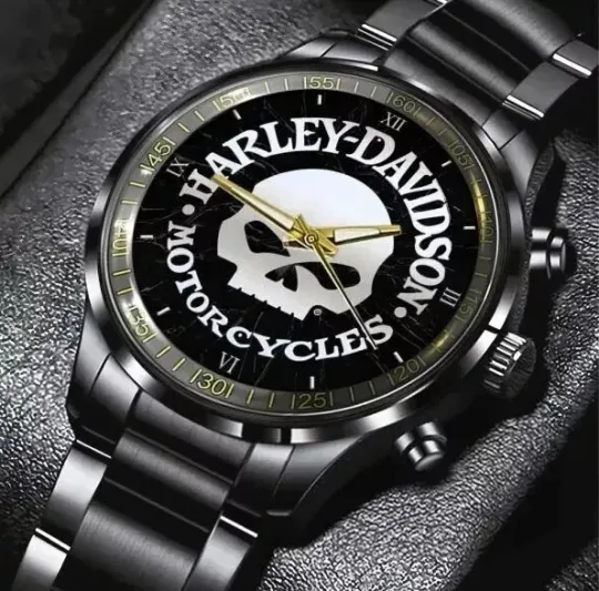 Discover Harley Motor Racing Davidsonn Black Stainless Steel Watch For Men