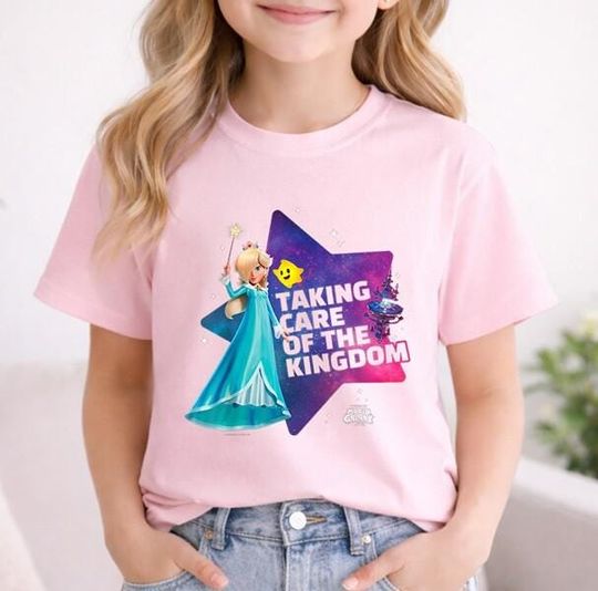 Discover The Super Mario Galaxy Movie Rosalina Taking Care T-Shirt, Rosalina Mario Shirt, Mario Movie 2026 Shirt, Mario Galaxy Tee,Mario Matching Tee