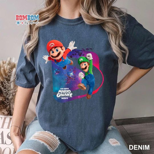 The Super Mario Galaxy Movie Mario & Luigi Adventure Shirt, Super Mario Galaxy Movie T-shirt, Super Mario Gaming Shirt