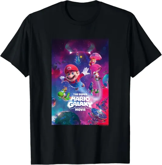 Discover The Super Mario Galaxy Movie Epic Cosmic Adventure Kids Adults T-Shirt