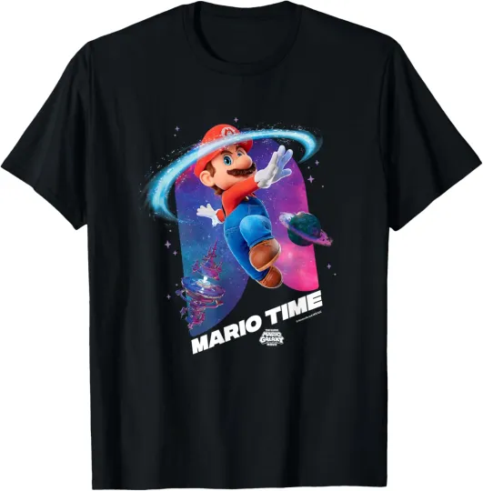 Discover The Super Mario Galaxy Movie Mario Time T-Shirt