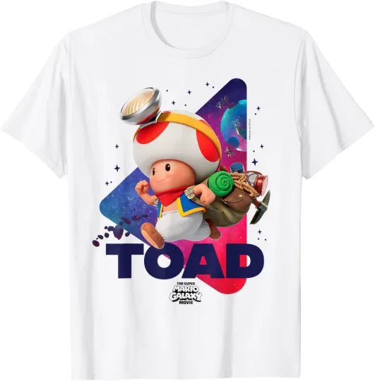 Discover The Super Mario Galaxy Movie Toad Galaxy Run T-Shirt