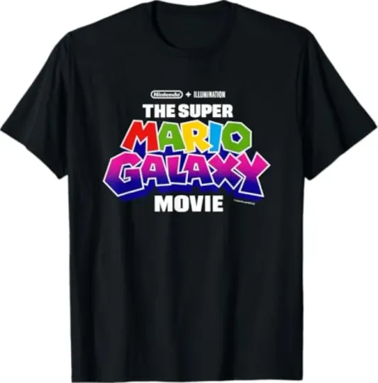 Discover The Super Mario Galaxy Movie Logo T-Shirt