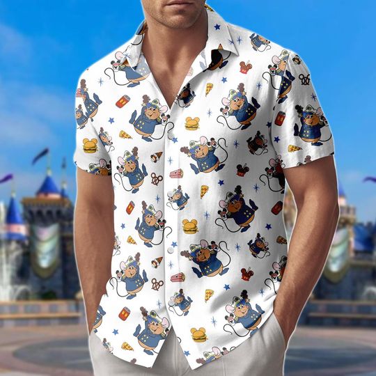 Discover Gus Gus Snacks Cruise Button Shirt, Disney Cruise Snack Button Up Shirt, Cruise Beach Vacation Shirt, Summer Cruise Outfit For Men