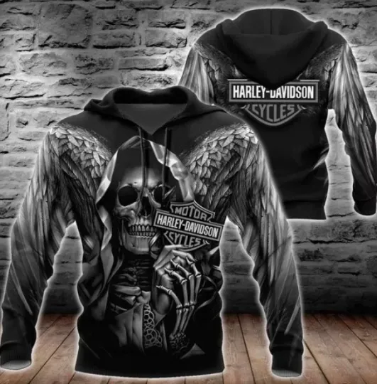 Discover Harley Racing Davidson 3D Hoodie , Unisex Adults S-5XL