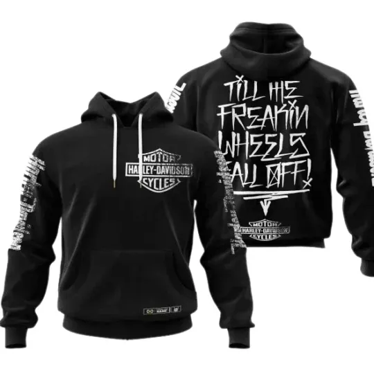 Discover Haarleyy Davidson Skull Hoodie 3D All Over Prints Size S-5XL