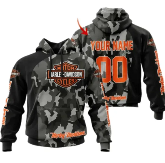 Discover Personalized Harley Racing Davidson 3D Hoodie , Unisex Adults S-5XL