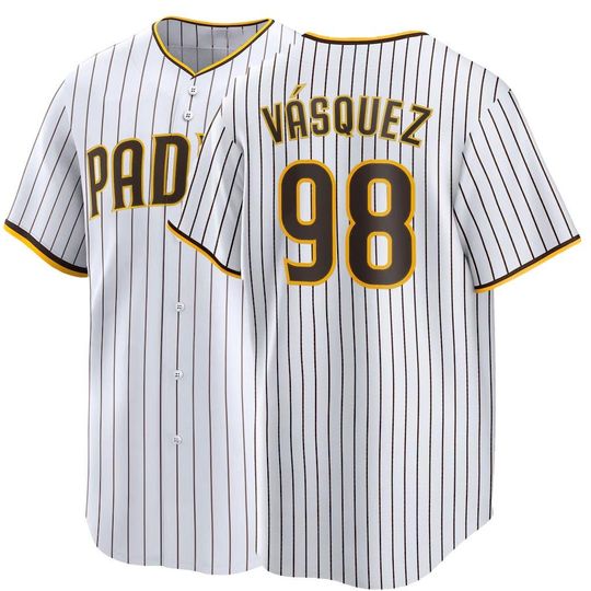 Discover Custom  San Diego Baseball Jersey #98 Randy Vasquez   ,Men's/Youth White 2026