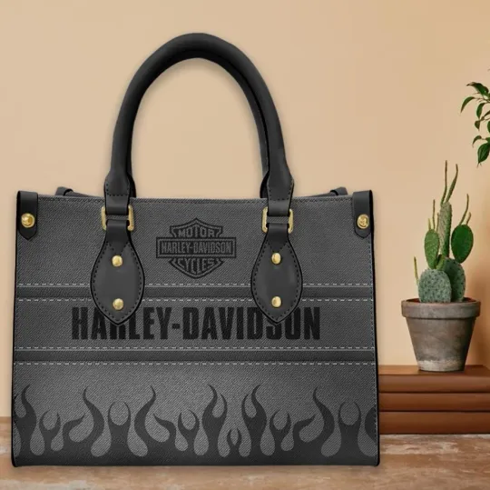 Discover Harley Racing Davidson Leather Handbag, Women's Leather Bag Gift