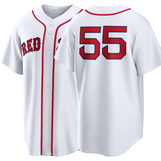 Discover Custom  Boston  Baseball Jersey #55  Ranger Surez ,Men's/Youth White 2026
