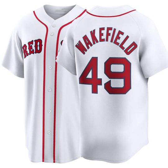 Discover Custom  Boston  Baseball Jersey #49 Tim Wakefield ,Men's/Youth White 2026