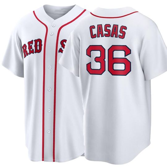 Discover Custom  Boston  Baseball Jersey #36 Triston Casas ,Men's/Youth White 2026