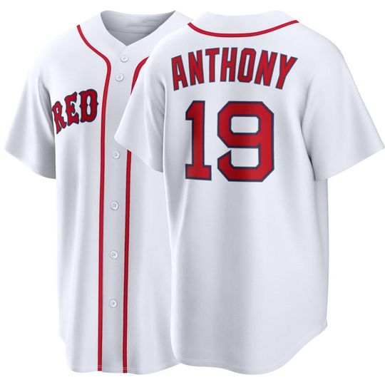 Discover Custom  Boston  Baseball Jersey #19 Roman Anthony ,Men's/Youth White 2026