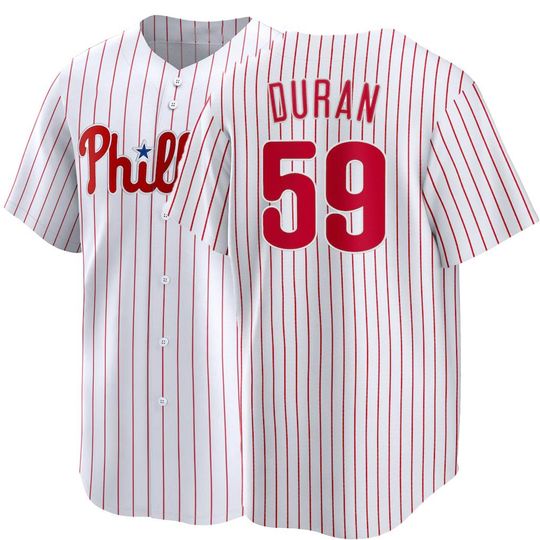 Discover Custom  Philadelphia  Baseball Jersey # 59 Jhoan Duran,Men's/Youth White 2026
