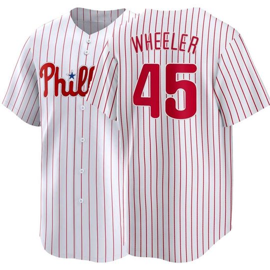 Discover Custom  Philadelphia  Baseball Jersey # 45 Zack Wheeler ,Men's/Youth White 2026