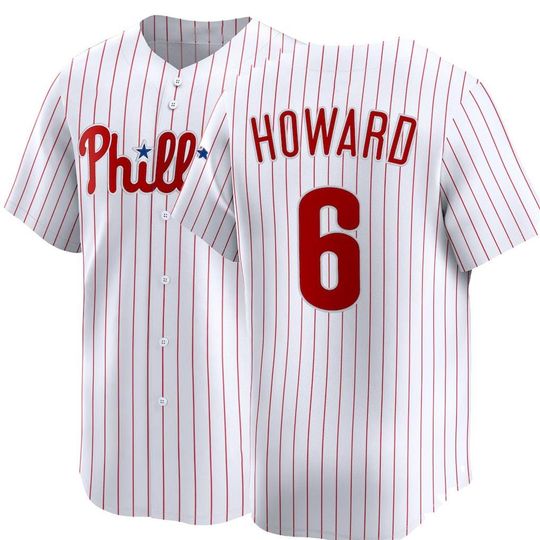 Discover Custom  Philadelphia  Baseball Jersey #6 Ryan Howard,Men's/Youth White 2026