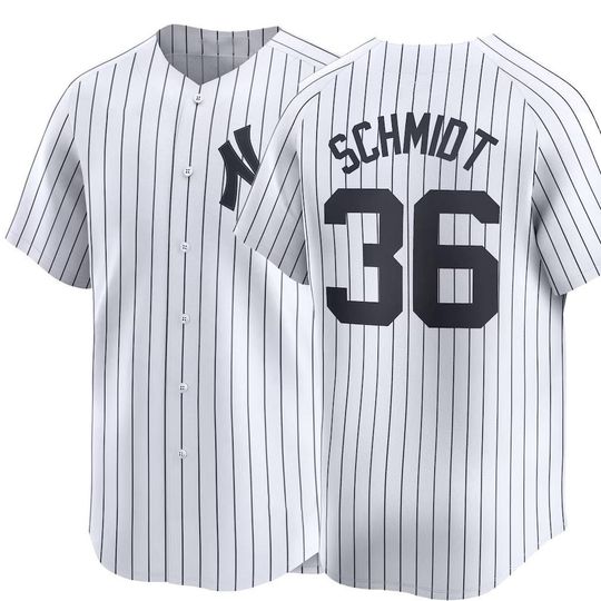 Discover New York Baseball Jersey #36 Clarke Schmidt ,Men's/Youth White 2026
