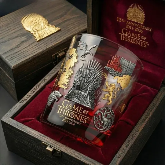 Discover Game Of Thrones Iron Throne 15Th Anniversary Whiskey Glass