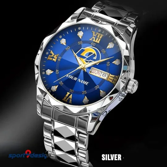 Discover Personalized Los Angeles Football Ramss Team Men Alloy Luxury Quartz Watch Gift