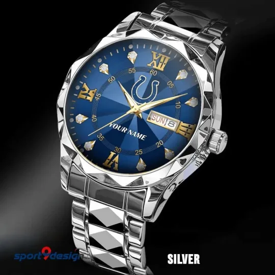 Discover Personalized Indianapolis Football Coltss Team Men Alloy Luxury Quartz Watch