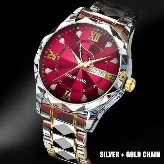 Discover Personalized Arizonna Football Cardinalss Team Men Alloy Luxury Quartz Watch Gift