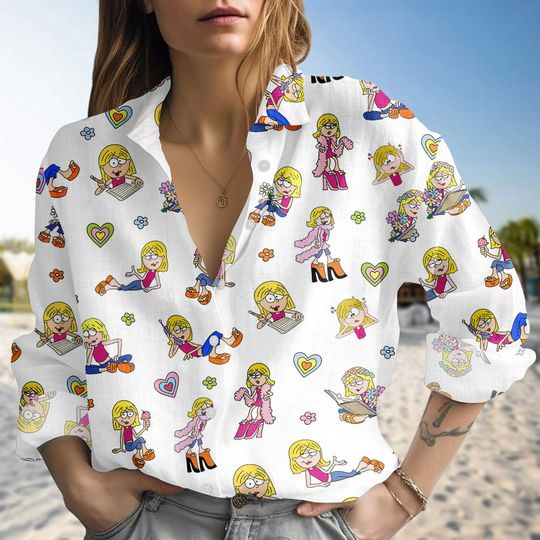 Discover Disney Cute Lizzie McGuire Linen-Look Shirt, This Is What Dreams Are Made Of Blouse Shirt, Disney Vacation Trip Shirts, Disney Shirt