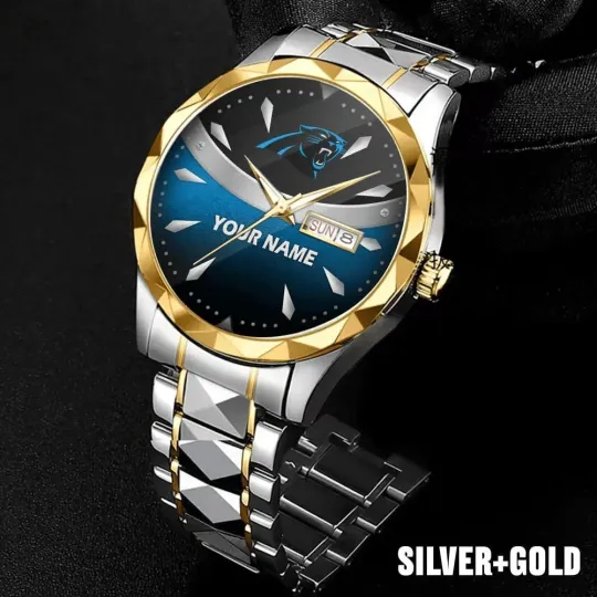 Discover Personalized Carolina Football Pantherss Team Men Alloy Luxury Quartz Watch Gift