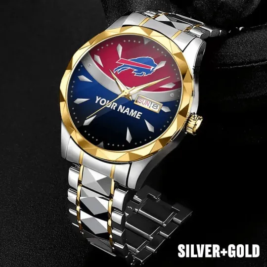 Discover Personalized Buffalo Football Billss Team Men Alloy Luxury Quartz Watch Gift