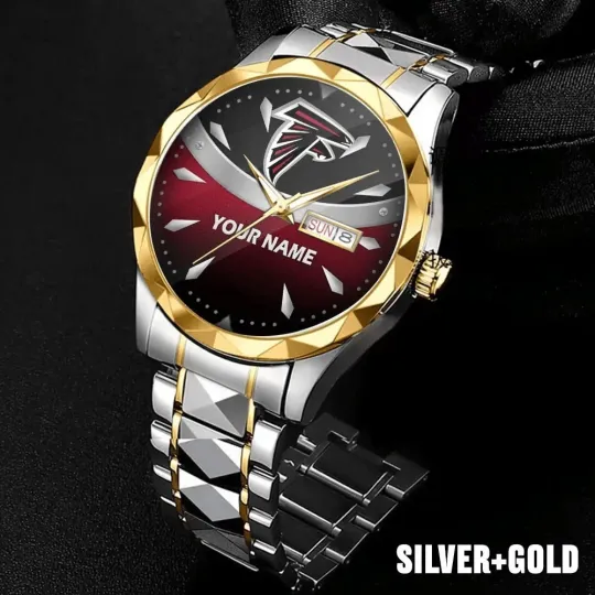 Discover Personalized Atlanta Football Falconss Team Men Alloy Luxury Quartz Watch Gift