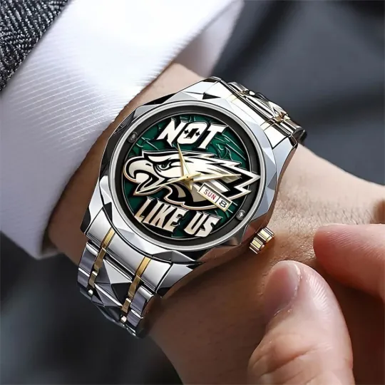 Discover Personalized Philadelphia Football Eagless Team Men Alloy Luxury Quartz Watch