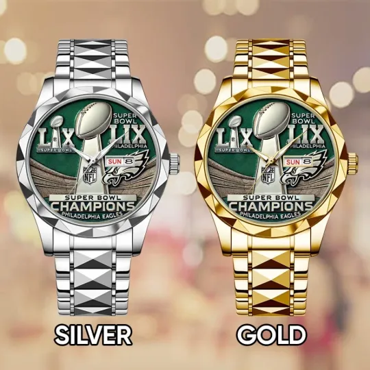 Discover Personalized Philadelphia Football Eagless Team Men Alloy Luxury Quartz Watch